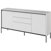 Image de Buffet 2 portes 166 cm LENARA avec tasseaux et LED blanc BOBOCHIC