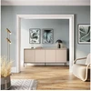 Image de Buffet 4 portes 193 cm LENARA avec tasseaux et LED beige BOBOCHIC