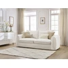 Image de Canapé droit convertible ARCHIMEDE ouverture express déhoussable beige 140x194 BOBOCHIC 3 places