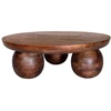 Image de Table basse D.100 cm ALINE bois massif de manguier BOBOCHIC