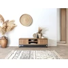 Image de Meuble TV 2 portes 140 cm BERGERAC bois massif de manguier BOBOCHIC