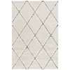 Image de Tapis poils ras OPHELIE motif graphique gris clair 200x290 BOBOCHIC