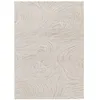 Image de Tapis poils long LOVINA motif abstrait beige 120x170 BOBOCHIC