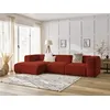 Image de Canapé d'angle fixe ZEPHYR orange angle gauche BOBOCHIC 4 places