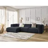 Image de Canapé d'angle fixe ZEPHYR bleu foncé angle gauche BOBOCHIC 4 places