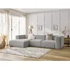 Image de Canapé d'angle fixe ZEPHYR gris clair angle gauche BOBOCHIC 4 places