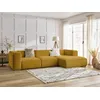 Image de Canapé d'angle fixe ZEPHYR jaune angle droit BOBOCHIC 4 places