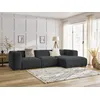 Image de Canapé d'angle fixe ZEPHYR gris foncé angle droit BOBOCHIC 4 places