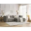 Image de Canapé d'angle fixe compact ZEPHYR taupe angle droit BOBOCHIC 3 places