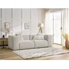 Image de Canapé droit fixe 2 places ZEPHYR beige BOBOCHIC