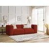 Image de Canapé droit fixe 2 places ZEPHYR orange BOBOCHIC