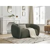 Image de Canapé droit fixe 2 places CELINE tissu bouclette vert BOBOCHIC