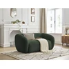 Image de Canapé droit fixe 2 places CELINE tissu lisse vert BOBOCHIC