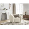 Image de Fauteuil CELINE tissu texturé beige BOBOCHIC