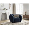 Image de Fauteuil CELINE tissu texturé bleu foncé BOBOCHIC