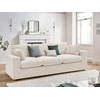 Image de Canapé droit fixe compact BELAIR beige BOBOCHIC 3 places