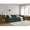 Image de Canapé droit fixe 4 places BELAIR velours côtelé vert BOBOCHIC