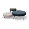 Image de Lot de 3 poufs EDEN tissu lisse multicolore BOBOCHIC