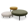 Image de Lot de 3 poufs EDEN tissu texturé multicolore BOBOCHIC