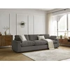 Image de Canapé droit fixe 4 places BELAIR velours côtelé taupe BOBOCHIC