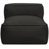 Image de Chauffeuse 1 place sans accoudoir pour canapé de jardin modulable GIULIA avec bâche de protection noir BOBOCHIC