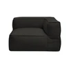 Image de Angle pour canapé de jardin modulable GIULIA avec bâche de protection noir BOBOCHIC