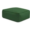 Image de Pouf pour canapé de jardin modulable GIULIA avec bâche de protection vert BOBOCHIC