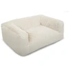 Image de Panier pour chien SALTO tissu imitation fourrure blanc m (80cm) BOBOCHIC 1 places