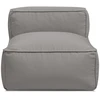 Image de Chauffeuse 1 place sans accoudoir pour canapé de jardin modulable GIULIA avec bâche de protection gris foncé BOBOCHIC