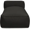 Image de Méridienne sans accoudoir pour canapé de jardin modulable GIULIA avec bâche de protection noir BOBOCHIC