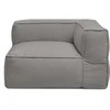 Image de Angle pour canapé de jardin modulable GIULIA avec bâche de protection gris foncé BOBOCHIC