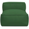 Image de Chauffeuse 1 place sans accoudoir pour canapé de jardin modulable GIULIA avec bâche de protection vert BOBOCHIC
