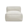 Image de Chauffeuse 1 place sans accoudoir pour canapé de jardin modulable GIULIA avec bâche de protection beige BOBOCHIC
