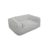 Image de Panier pour chien SALTO tissu imitation fourrure gris clair m (80cm) BOBOCHIC 1 places