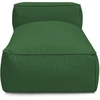 Image de Méridienne sans accoudoir pour canapé de jardin modulable GIULIA avec bâche de protection vert BOBOCHIC