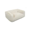 Image de Panier pour chien SALTO tissu imitation fourrure blanc xl (115 cm) BOBOCHIC 1 places
