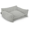 Image de Panier pour chien PLUTO velours côtelé gris clair l (84 cm) BOBOCHIC 1 places