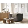 Image de Fauteuil GIORGIA tissu bouclette marron BOBOCHIC