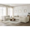 Image de Ensemble canapé droit fixe 3 + 2 places + fauteuil GIORGIA velours côtelé beige BOBOCHIC 5 places