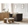 Image de Fauteuil GIORGIA velours côtelé marron BOBOCHIC