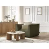 Image de Fauteuil GIORGIA velours côtelé vert BOBOCHIC