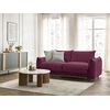 Image de Canapé droit convertible ERNEST ouverture express rouge 160x190 BOBOCHIC 3 places