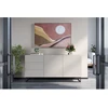 Image de Buffet 2 portes 167 cm ALICE pieds en métal beige BOBOCHIC
