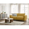Image de Canapé droit convertible ERNEST ouverture express jaune 160x190 BOBOCHIC 3 places
