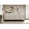 Image de Buffet 4 portes 200 cm ALICE pieds en métal beige BOBOCHIC