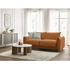 Image de Canapé droit convertible ERNEST ouverture express orange 160x190 BOBOCHIC 3 places
