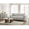 Image de Canapé droit convertible ERNEST ouverture express gris clair 140x190 BOBOCHIC 3 places