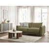 Image de Canapé droit convertible ERNEST ouverture express vert 160x190 BOBOCHIC 3 places