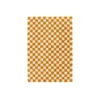 Image de Tapis poils longs DAMIEN motifs damier jaune 160x230 BOBOCHIC