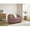 Image de Fauteuil TINA velours côtelé rose BOBOCHIC